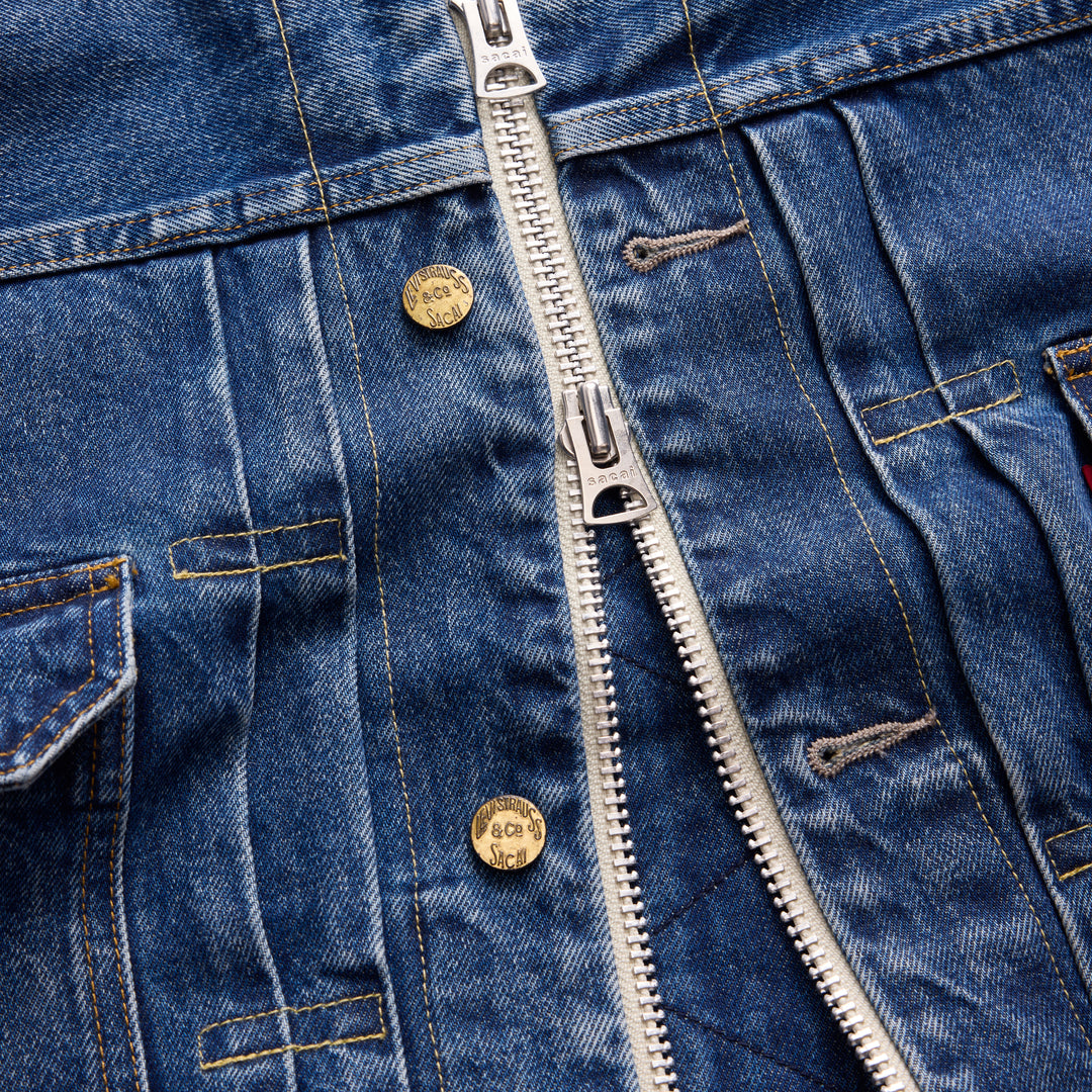 sacai Holiday Capsule Denim Blouson Jacket - view 7