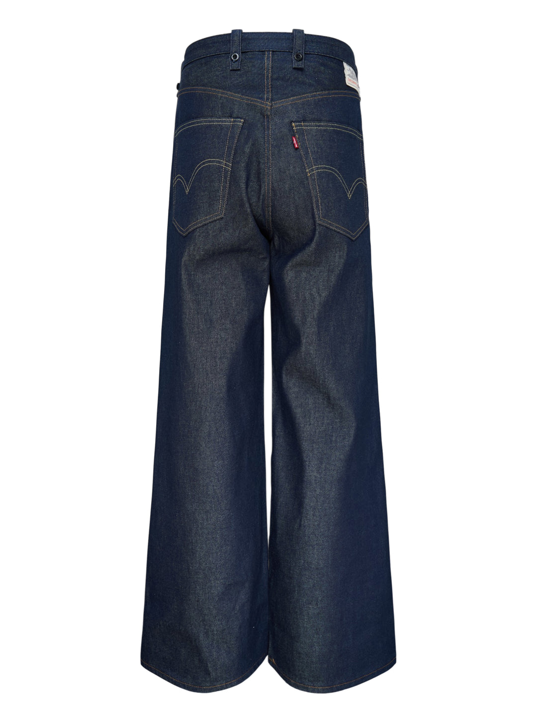 Wide Leg Belted Jeans