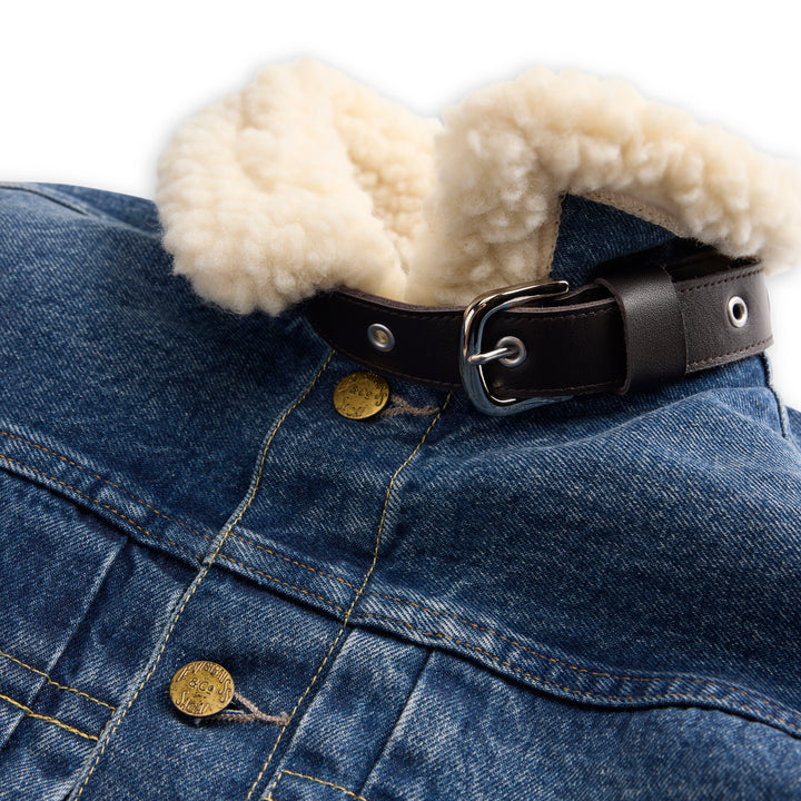 sacai Holiday Capsule Sherpa Denim Trucker Jacket - view 3