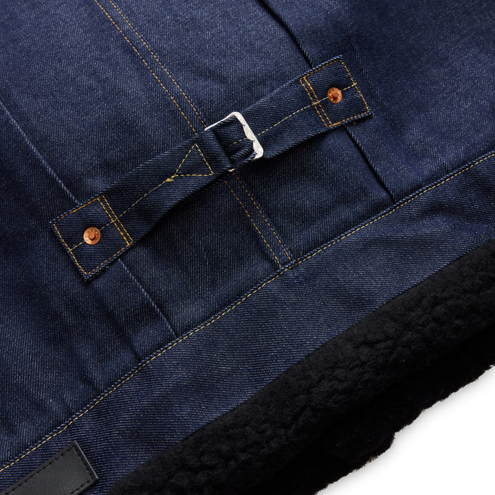 sacai Holiday Capsule Sherpa Denim Trucker Jacket - view 3