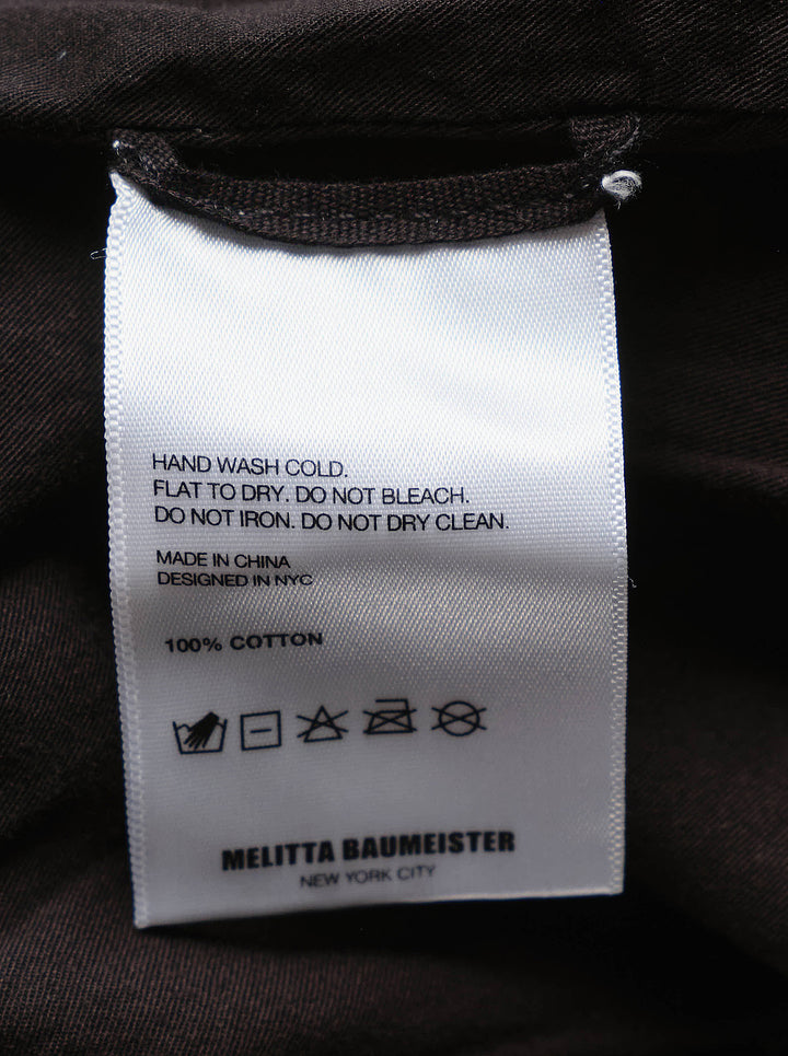 Melitta Baumeister cropped wide-leg pants in black and grey textured bouclé-effect denim, shown from the front - view 3
