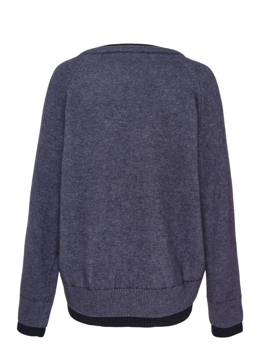 GLOWNY Raccoon Hazy Layered V-Neck Sweater - view 2