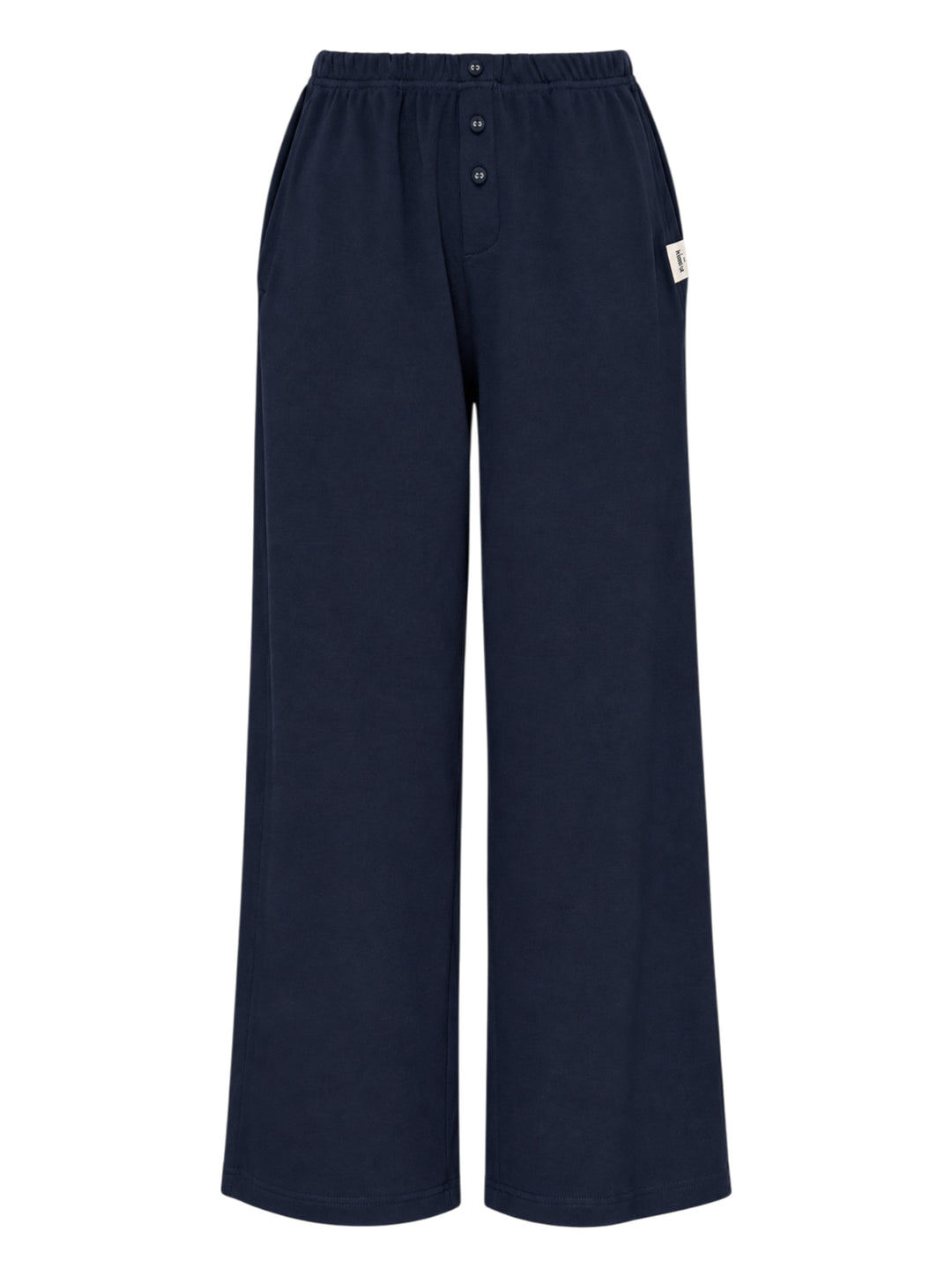 GLOWNY Button Fly Wide Leg Pants