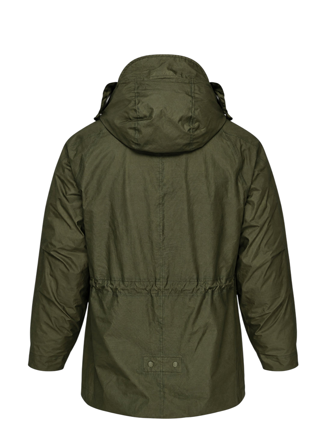 C.P. Company olive green ripstop hooded jacket with quilted inner layer, drawcord waist and chest Windstopper label - view 4
