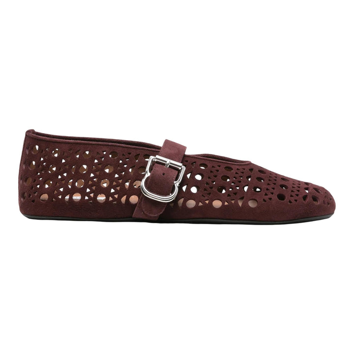 Club21 - ALAIA - Ballerinas - FLAT SHOES - Burgundy