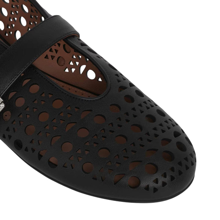 Club21 - ALAIA - Ballerinas Perforated Goatskin - FLAT SHOES - Black
