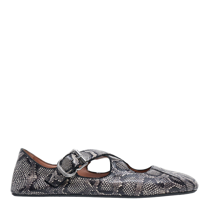 Ballet Flats Karung Snakeskin