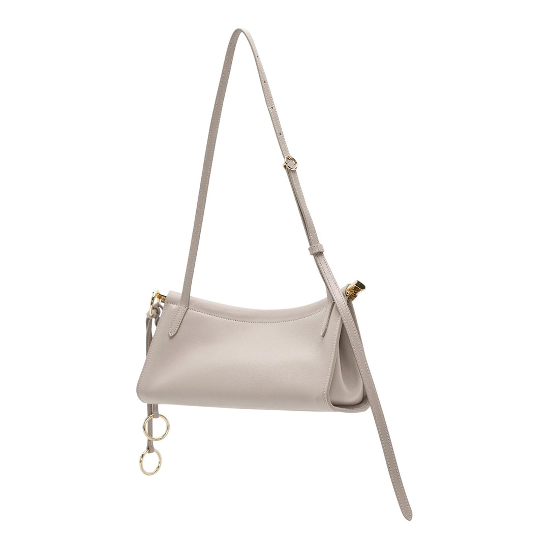 Club21 - ALAIA - East West Small Bag Glossy Calfskin - HANDBAGS - Grey