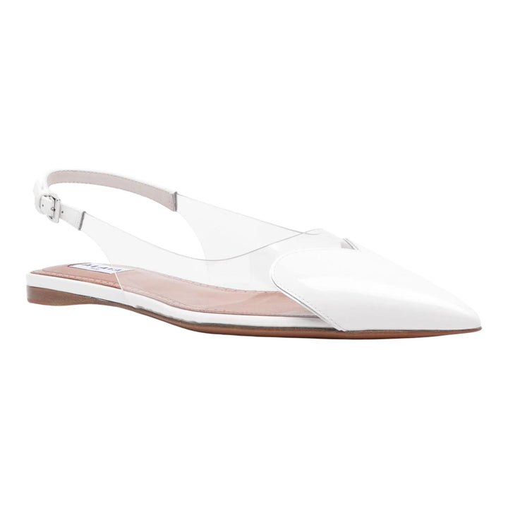 Club21 - ALAIA - Flat Slingbacks - FLAT SANDALS - White