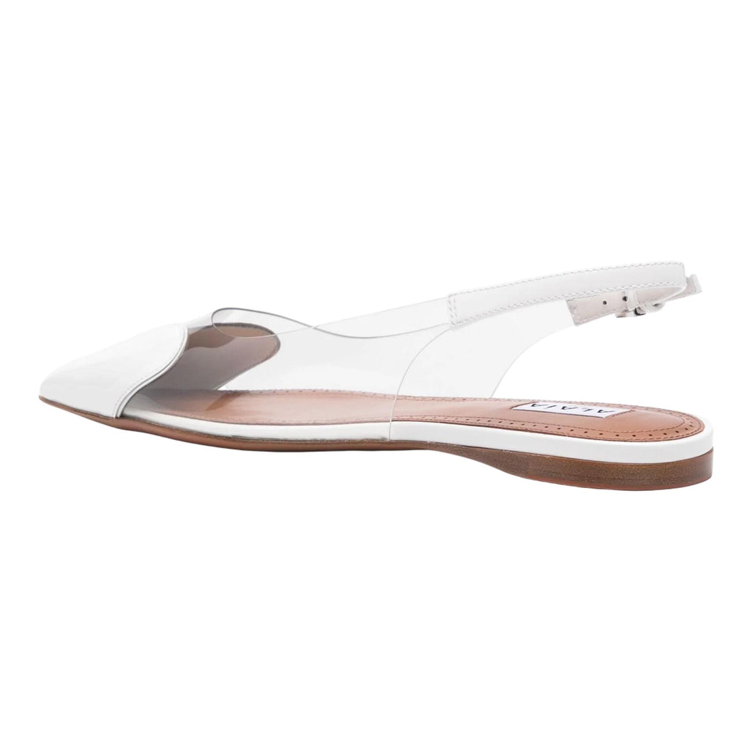 Club21 - ALAIA - Flat Slingbacks - FLAT SANDALS - White