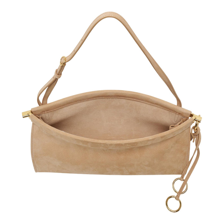 Club21 - ALAIA - Le Click East West Medium Bag Nubuck - HANDBAGS - Brown