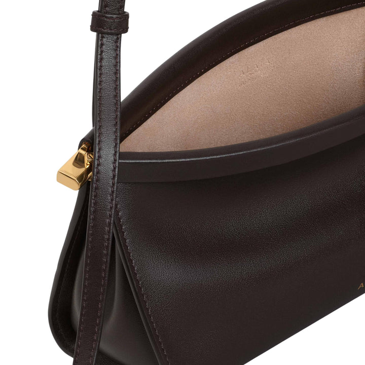 Club21 - ALAIA - Le Click East West Small Bag Leather - HANDBAGS - Brown
