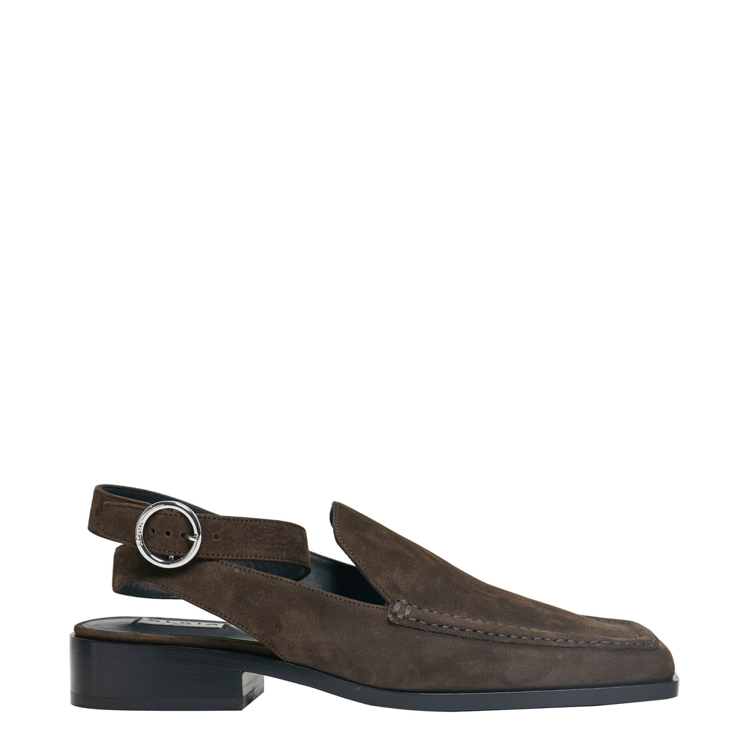 Nubuck Loafer Sandals