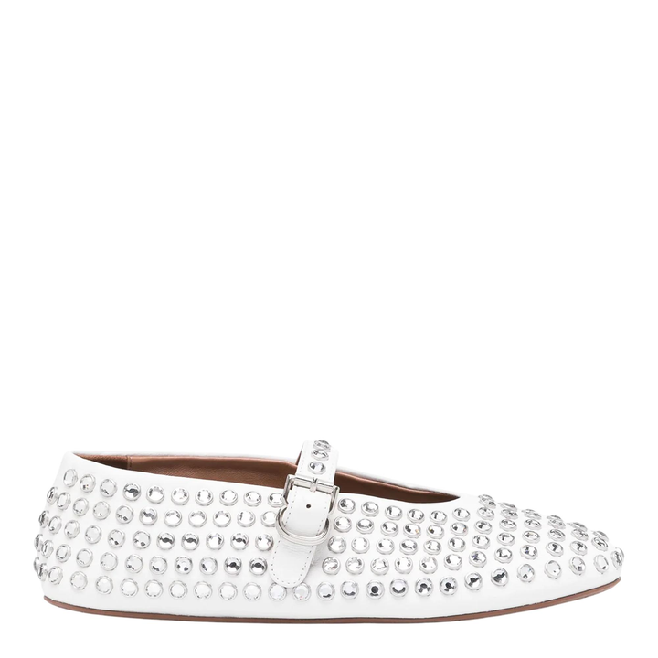 Strass Lambskin Ballet Flats