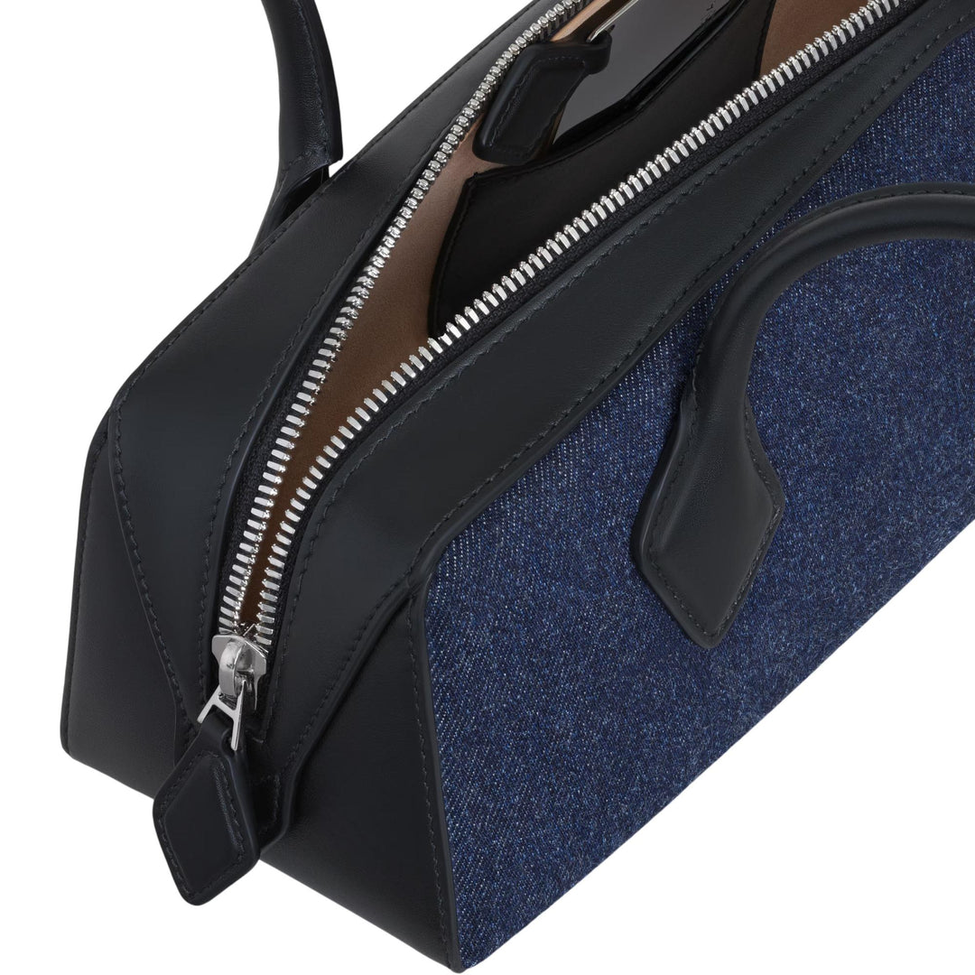 Club21 - ALAIA - Teckel Medium Bag - HANDBAGS - Denim