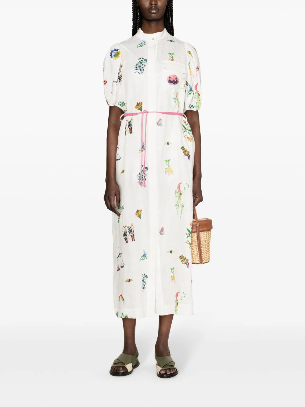 Atticus Embroidered Shirtdress – Club21.com