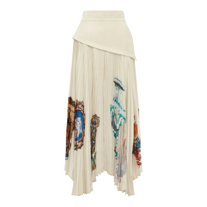 Club21 - ALEMAIS - Orazio Pleated Skirt - SKIRTS - Off-White