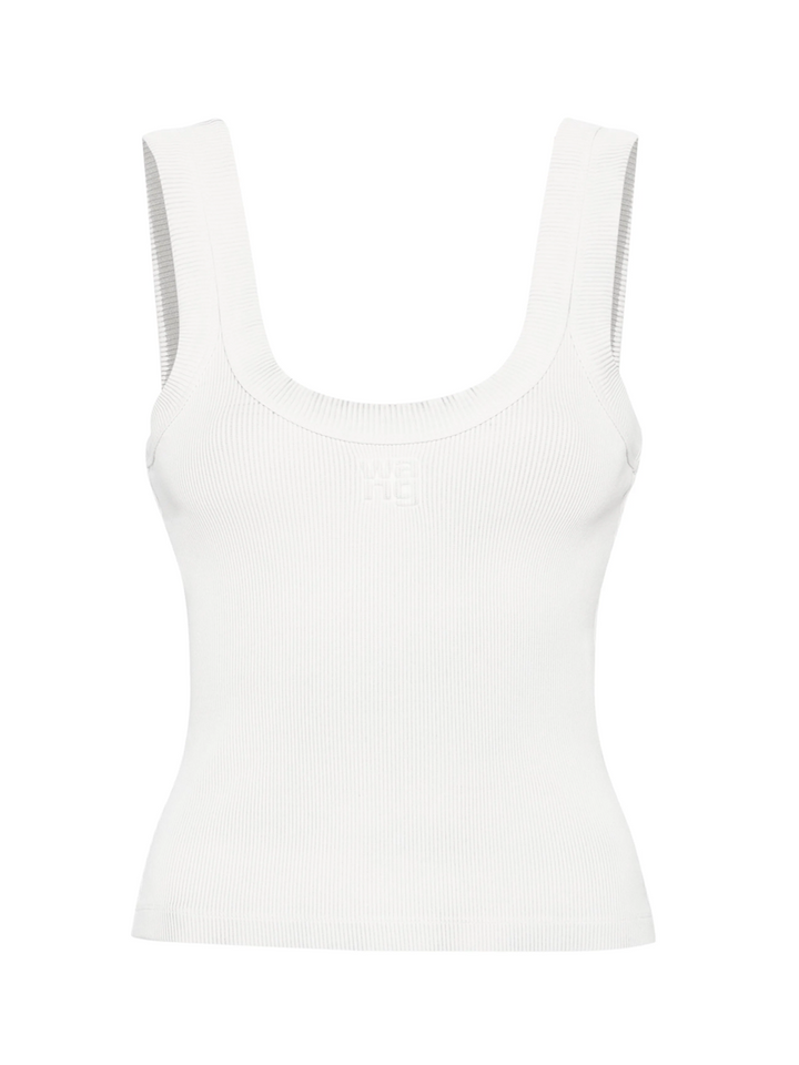 ALEXANDER_WANG_Tank_Top_With_Embossed_Logo-White