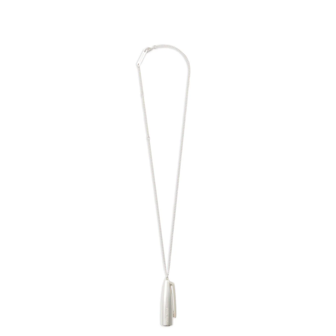 AMBUSH_Marker_Cap_Charm_Necklace_Silver_Silver