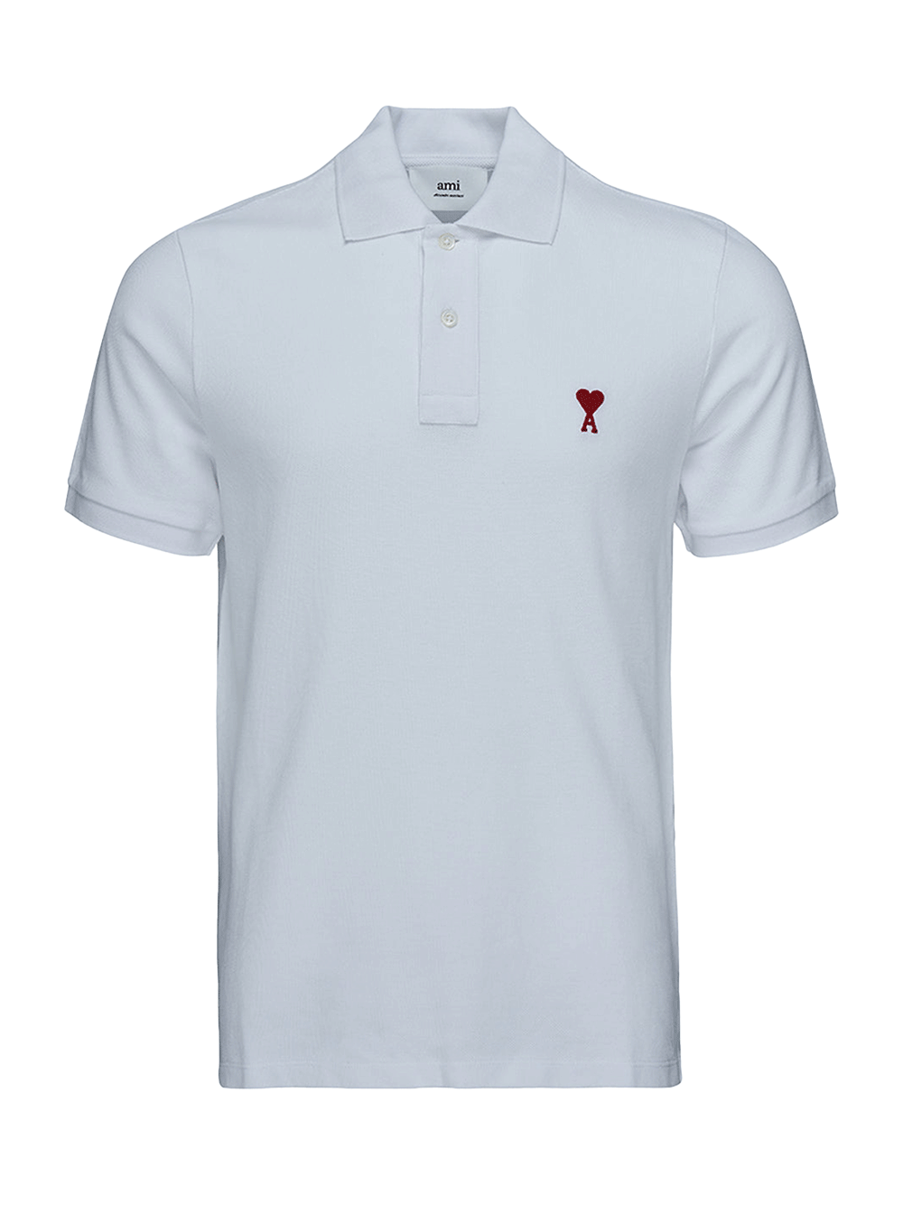       AMI-Alexandre-Mattiussi-Ami-De-Coeur-Polo-White-1