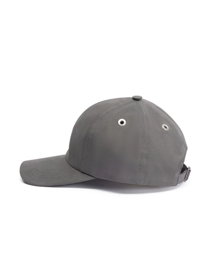 AMI-Paris-Red Adc Embroidery Cap-Grey-2