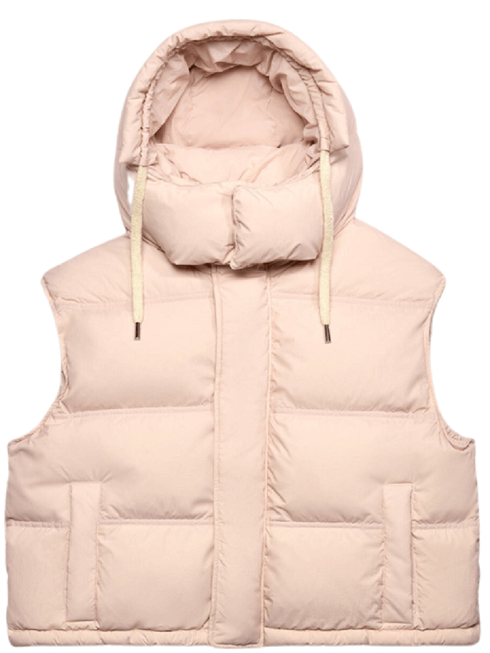 AMI-Paris-Sleeveless-Down-Jacket-Pink-1