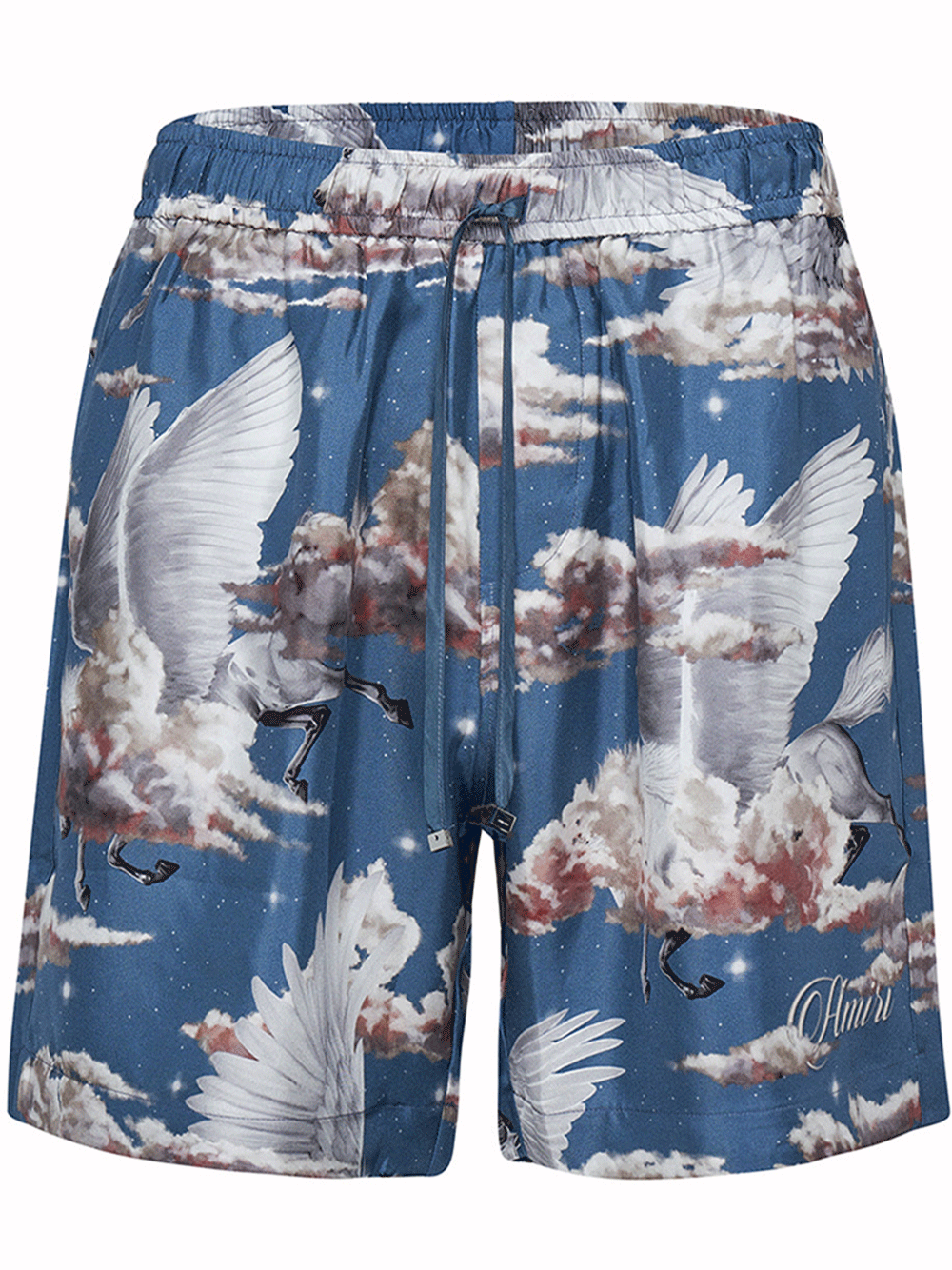 AMIRI-All-Over-Pegasus-Pj-Shorts-Blue-1