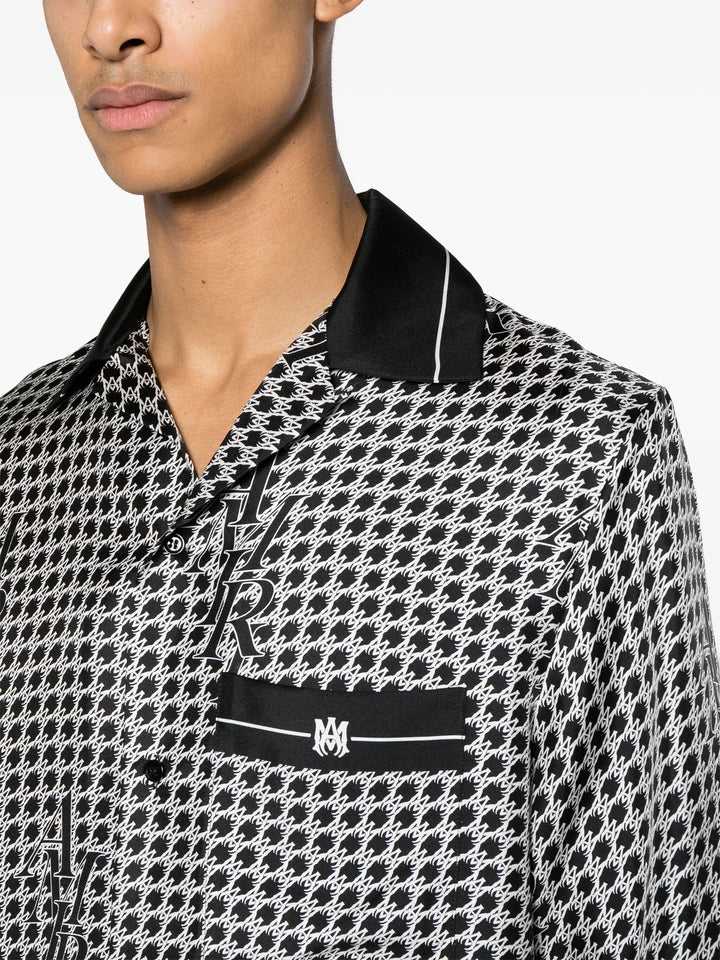 AMIRI-Houndstooth-Bowling-Shirt-Black-5