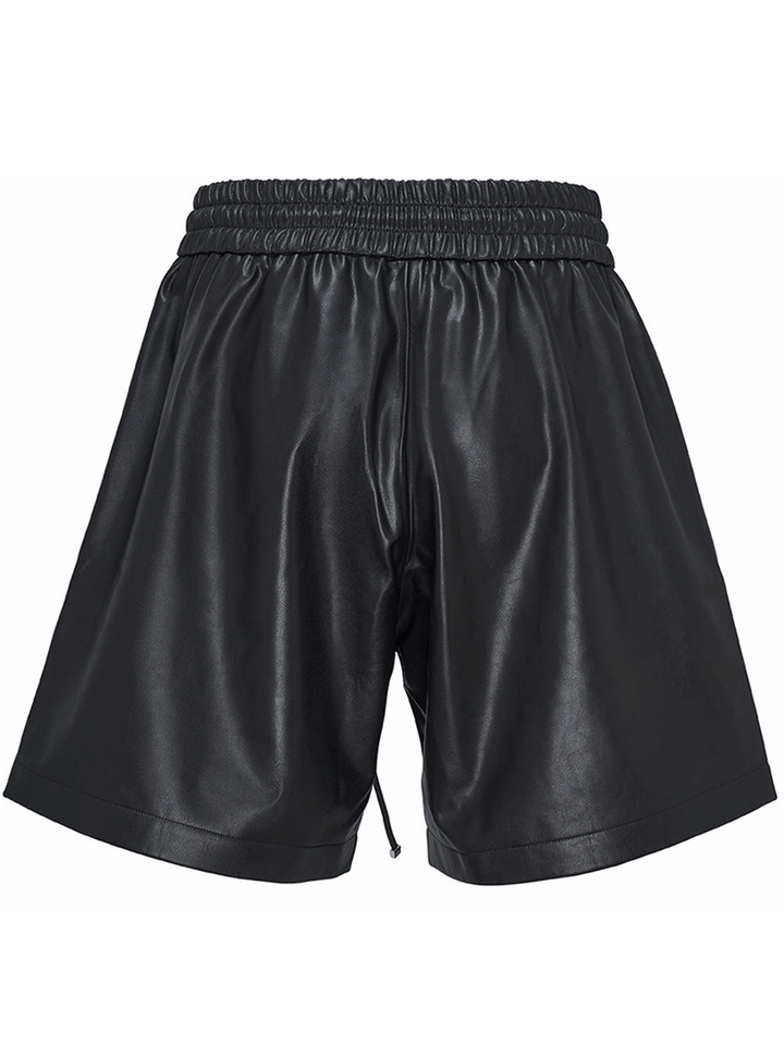 AMIRI-Vegan-Leather-Ball-Shorts-Brown-2