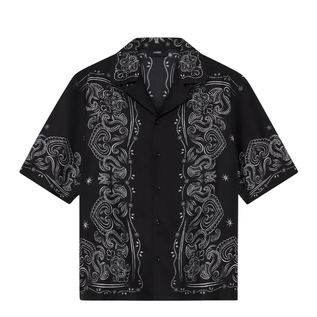 AMIRI Bandana Paint Bowling Shirt