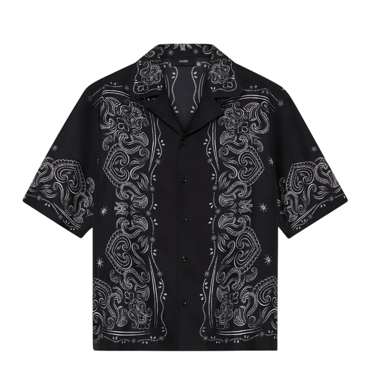 AMIRI Bandana Paint Bowling Shirt