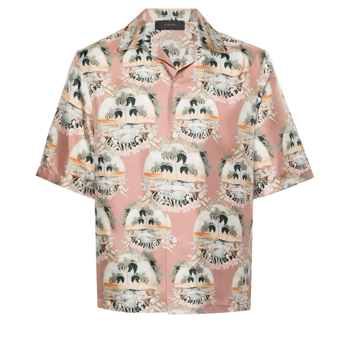 All Over Palm Bowling Shirt