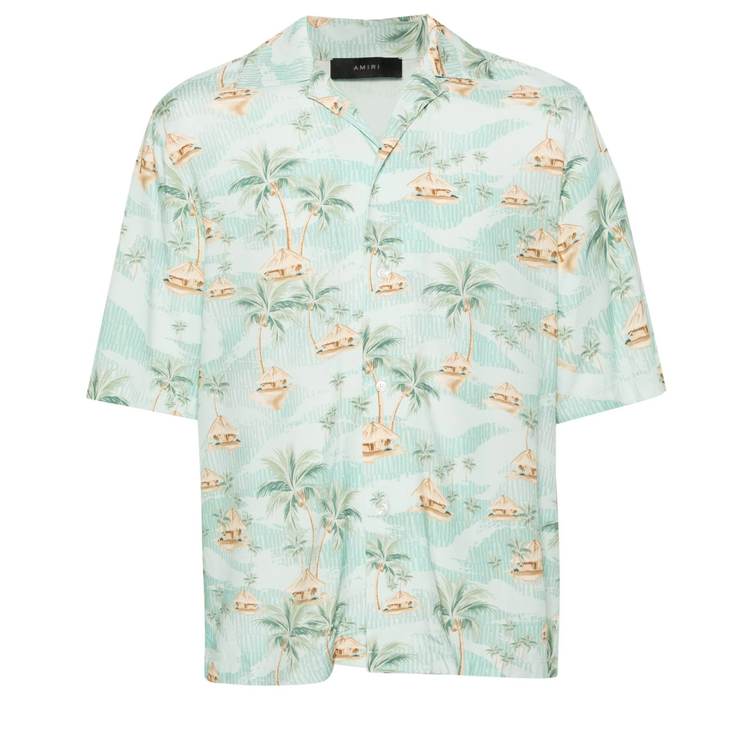 Amiri Repeat Palm Camp Shirt