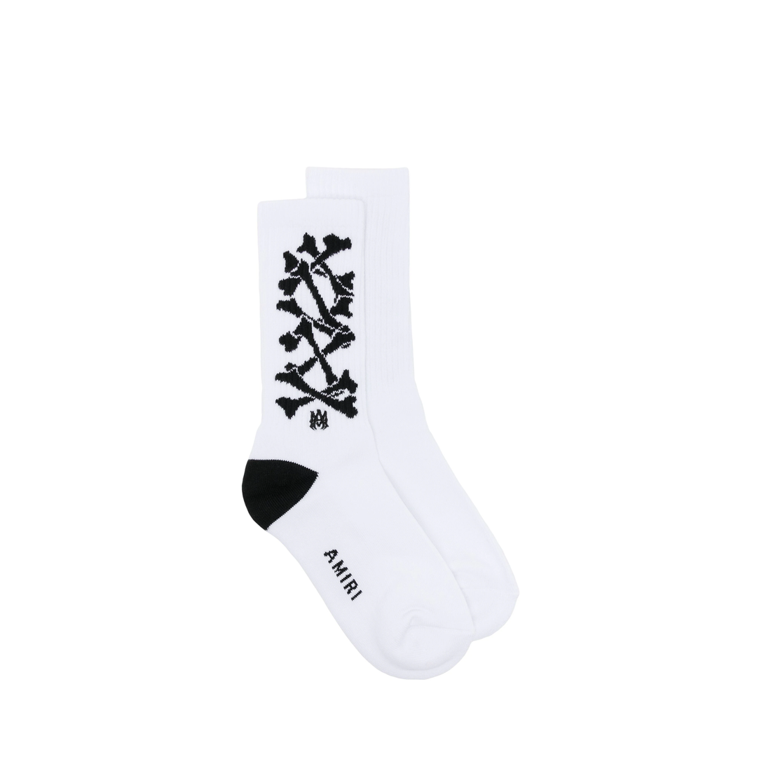 AMIRI_Bones_Sock_White