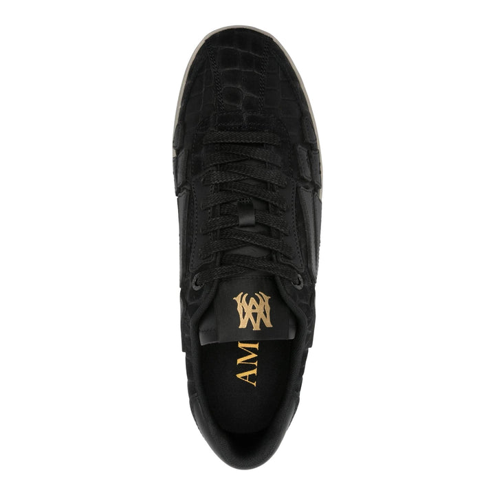 Club21 - AMIRI - Croc Debossed Pacific Bones Sneakers - SNEAKERS - Black