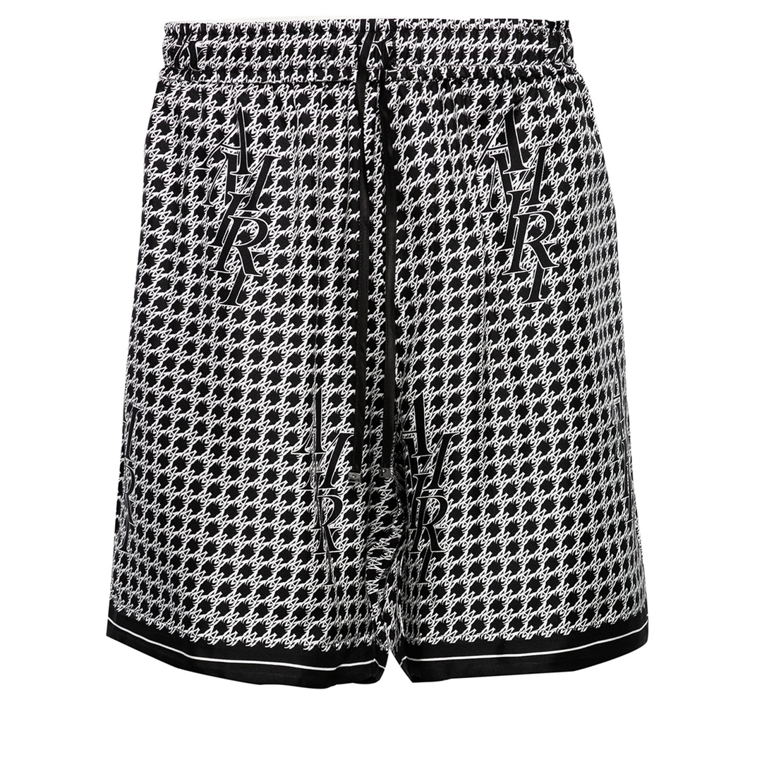 Staggard Houndstooth Shorts
