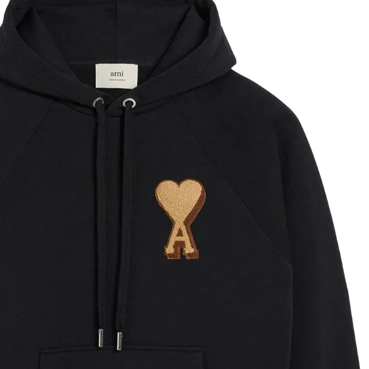 Club21 - AMI - ADC Patch Hoodie - SWEATSHIRTS - Black