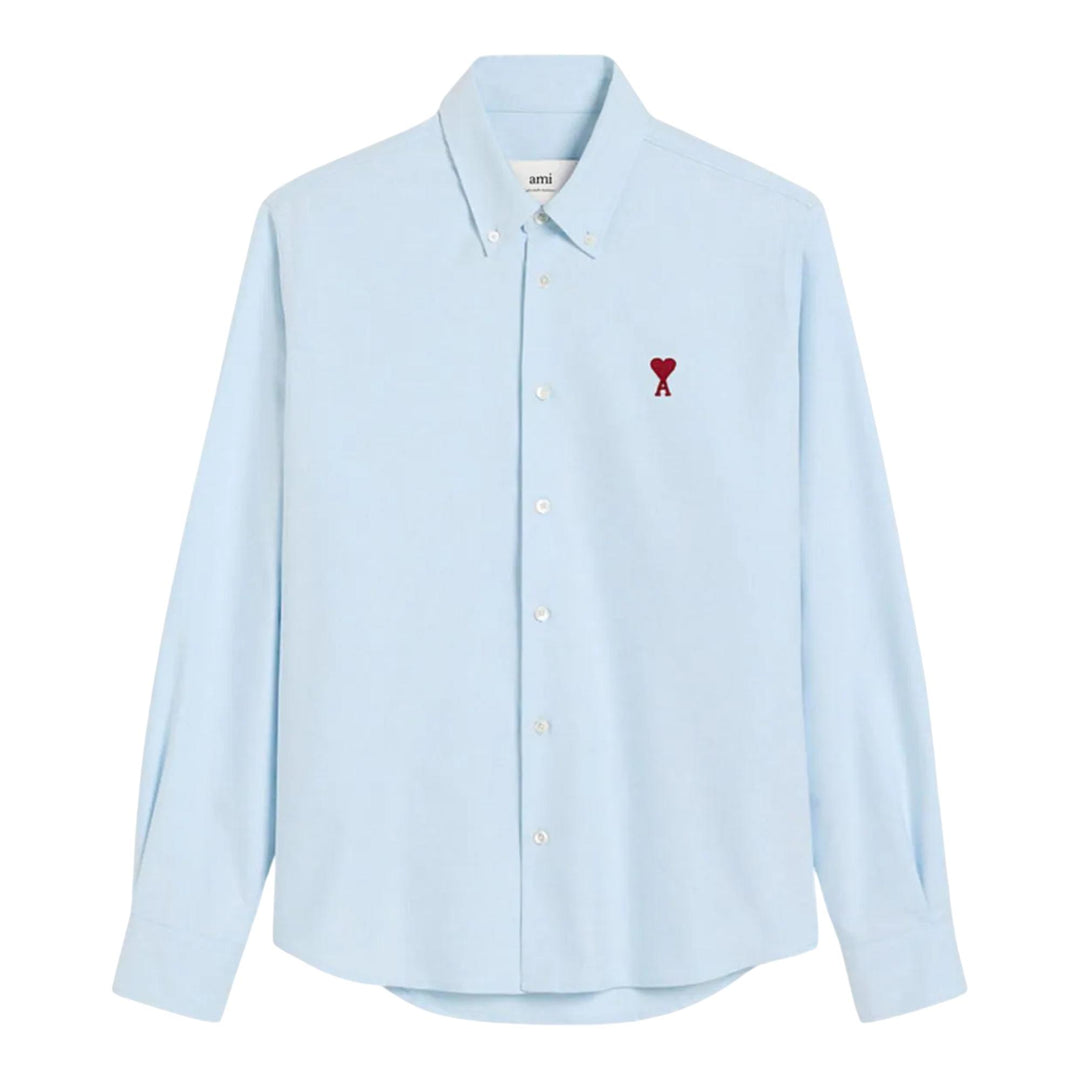AMI_Ami_De_Coeur_Classic_Fit_Shirt_LightBlue