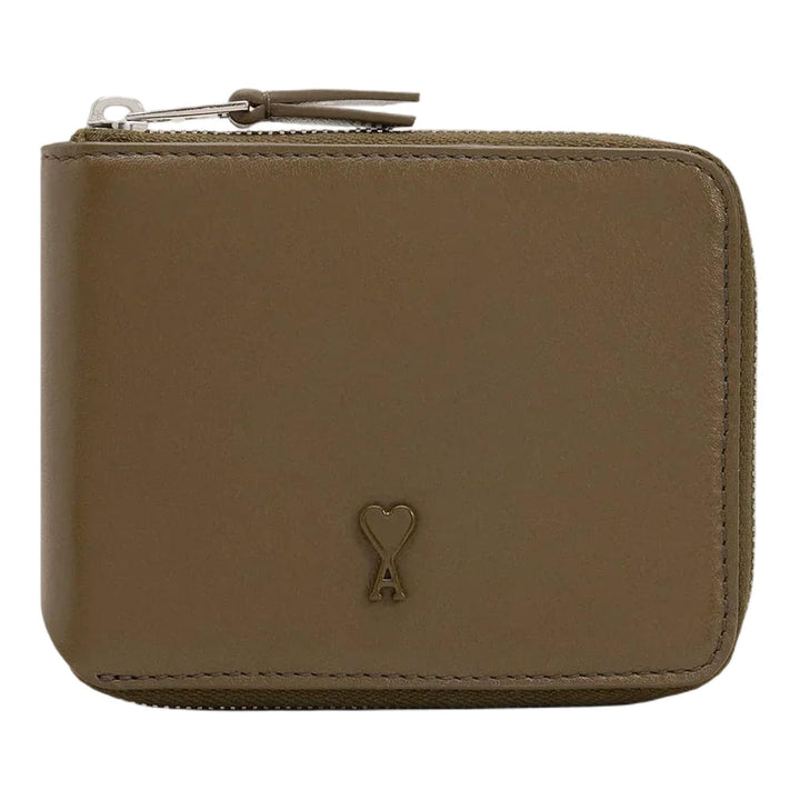 Club21 - AMI - Ami De Coeur Compact Wallet - COIN WALLETS - Olive