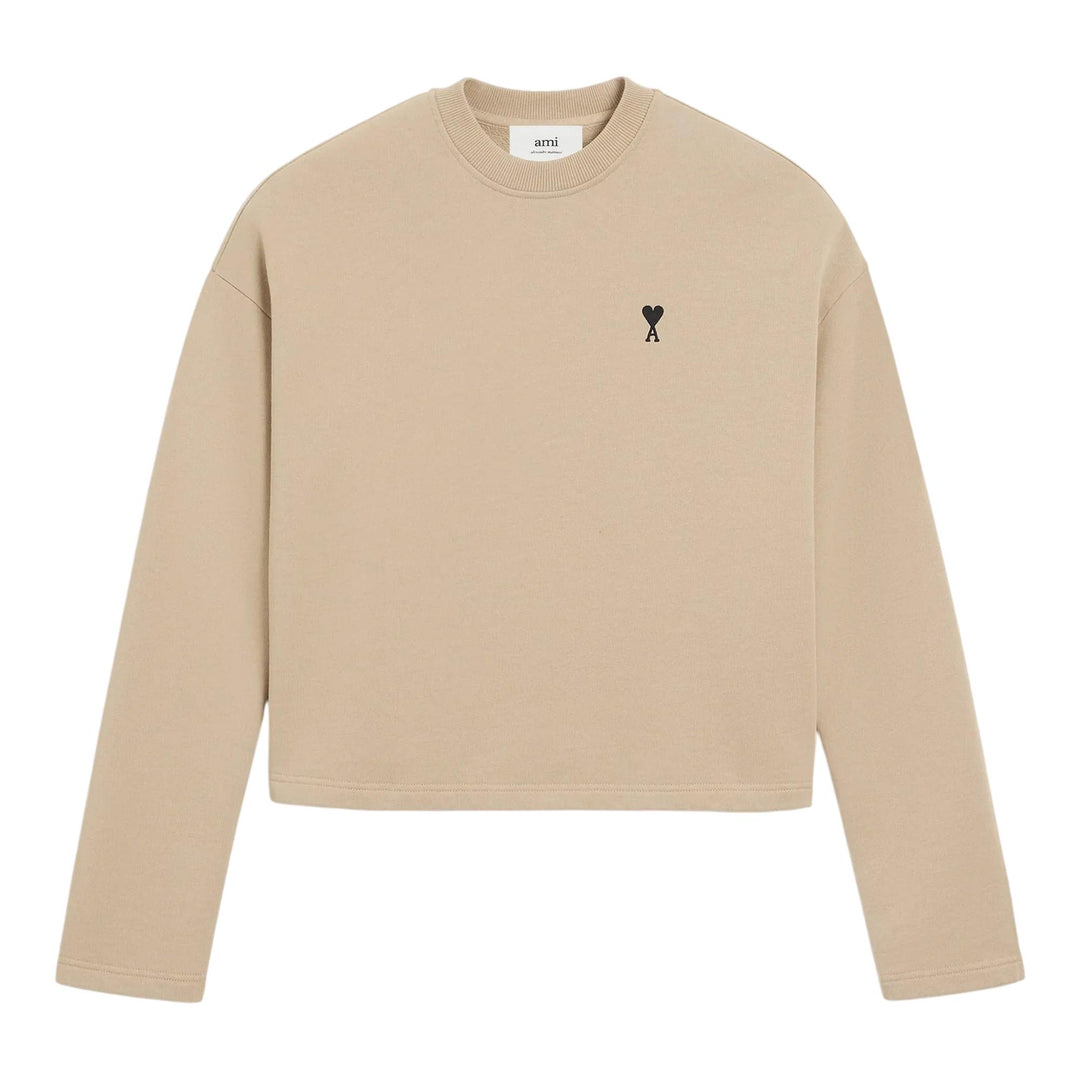 Club21 - AMI - Black ADC Fleece Sweatshirt - SWEATSHIRTS - Beige