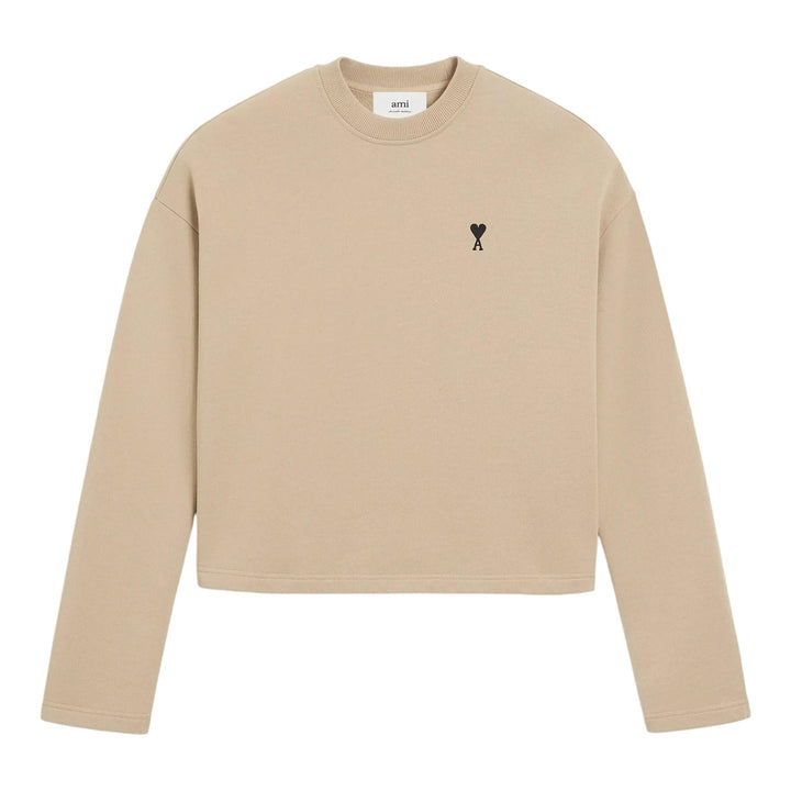 Club21 - AMI - Black ADC Fleece Sweatshirt - SWEATSHIRTS - Beige