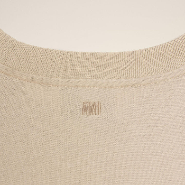 Club21 - AMI - Black Ami De Coeur T-Shirt - TEES - Beige