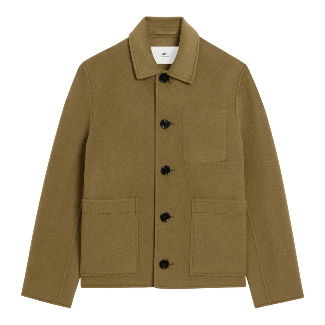 Club21 - AMI - Boxy Buttoned Jacket - BLOUSON - Olive