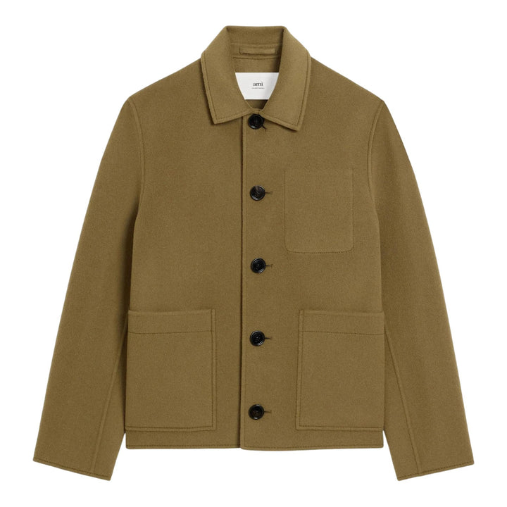 Club21 - AMI - Boxy Buttoned Jacket - BLOUSON - Olive