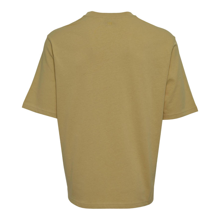 Club21 - AMI - Boxy Fit Embossed T-Shirt - TEES - Yellow