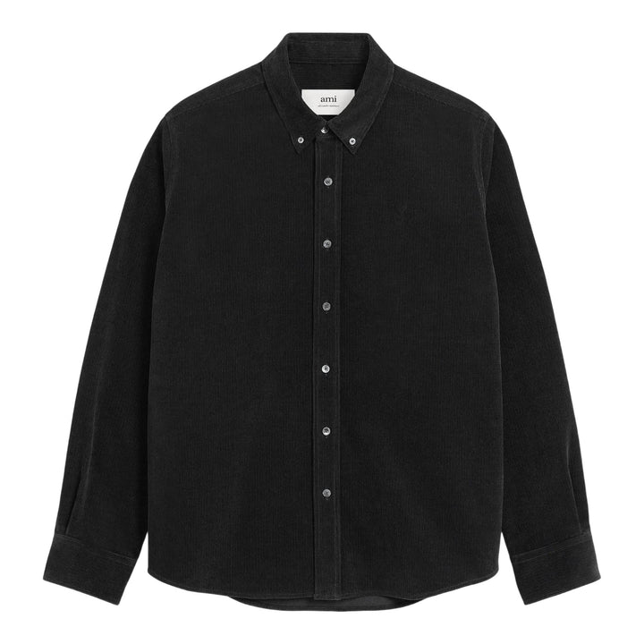 Club21 - AMI - Classic Fit Corded Tonal Adc Shirt - SHIRTS - Charcoal