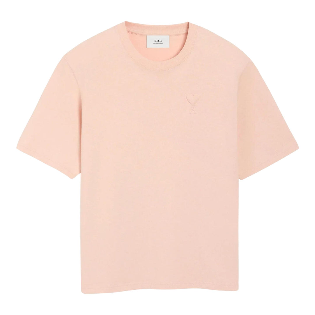 Club21 - AMI - Cotton ADC Cosy Fit T-Shirt - TEES - Pink