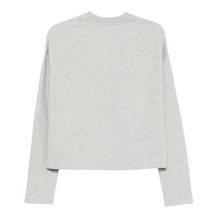 Club21 - AMI - Cotton ADC Sweatshirt - SWEATERS - Light Grey