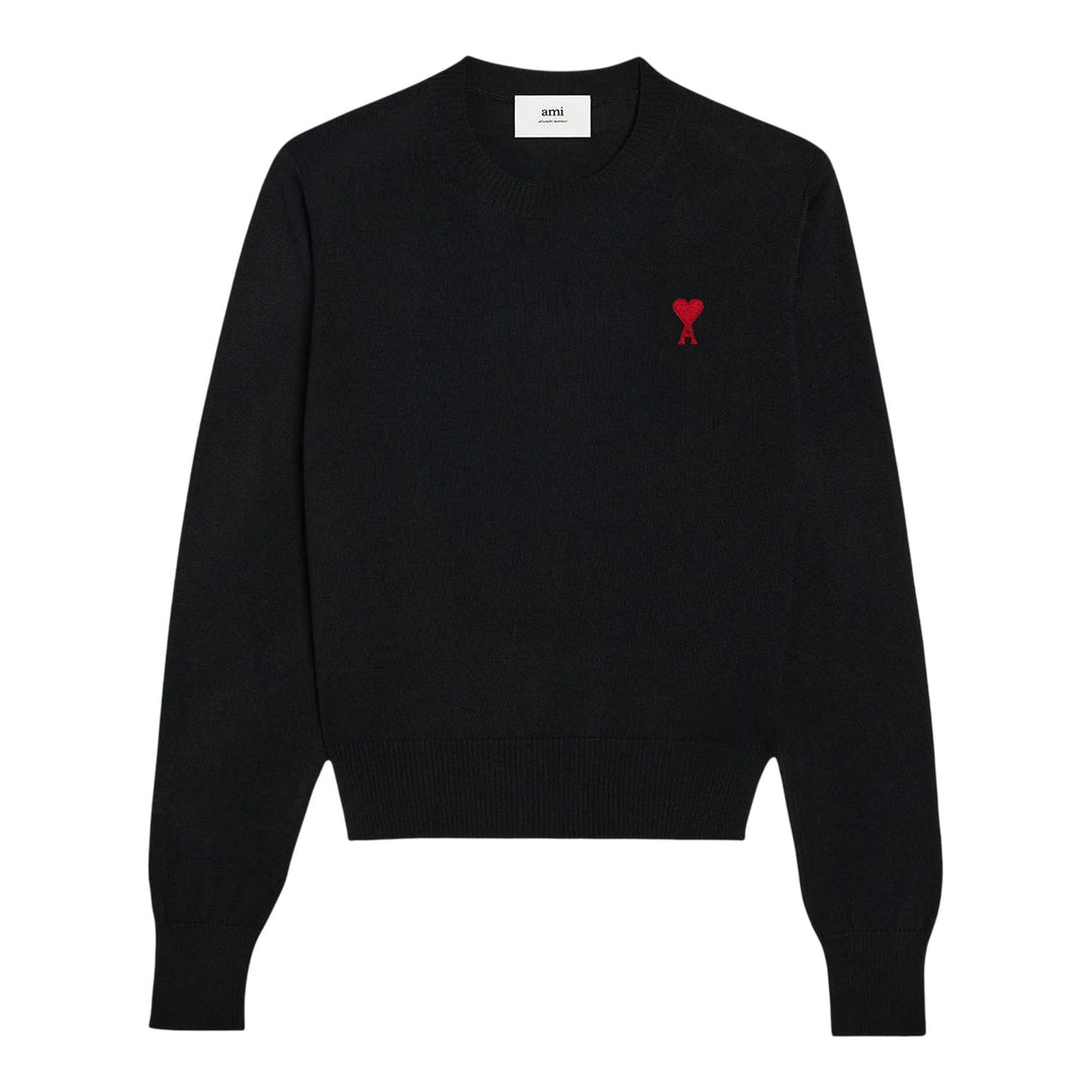 Club21 - AMI - Red ADC Sweater - SWEATERS - Black