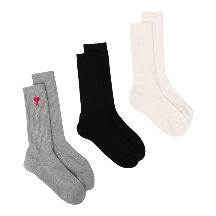 Club21 - AMI - Three-Pack ADC Socks - SOCKS - Multi